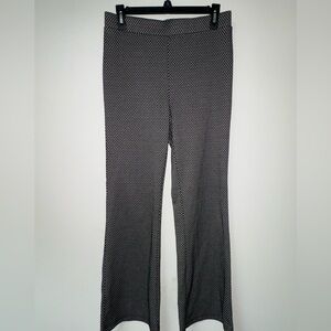One by‎ Chapter One Black and white weave style print wide-leg dress pants